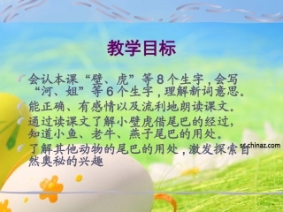 《小壁虎借尾巴》课件