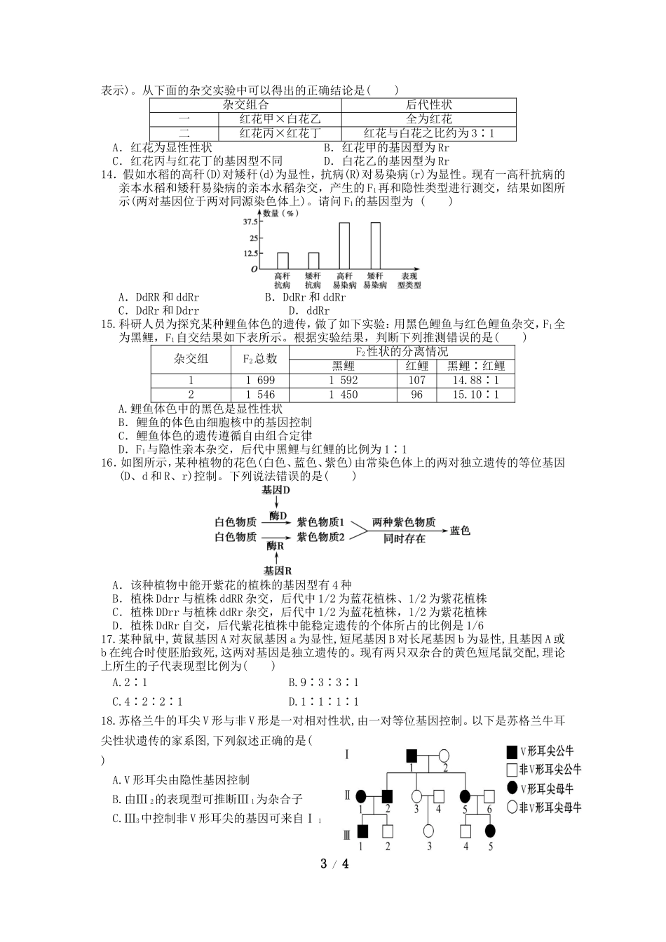 第一章孟德尔定律总_第3页