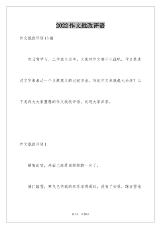 2024作文批改评语_8