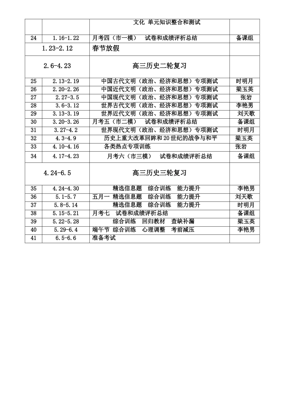 2016--2017年历史进度表_第2页