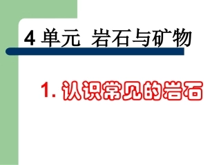 《1认识常见岩石》课件1