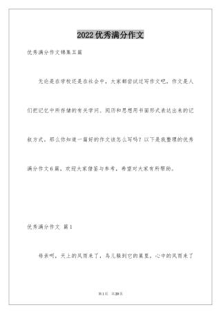 2024优秀满分作文_20