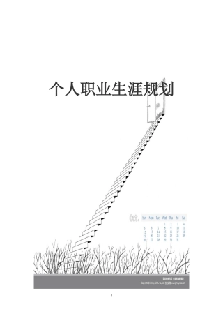 个人职业生涯规划范文