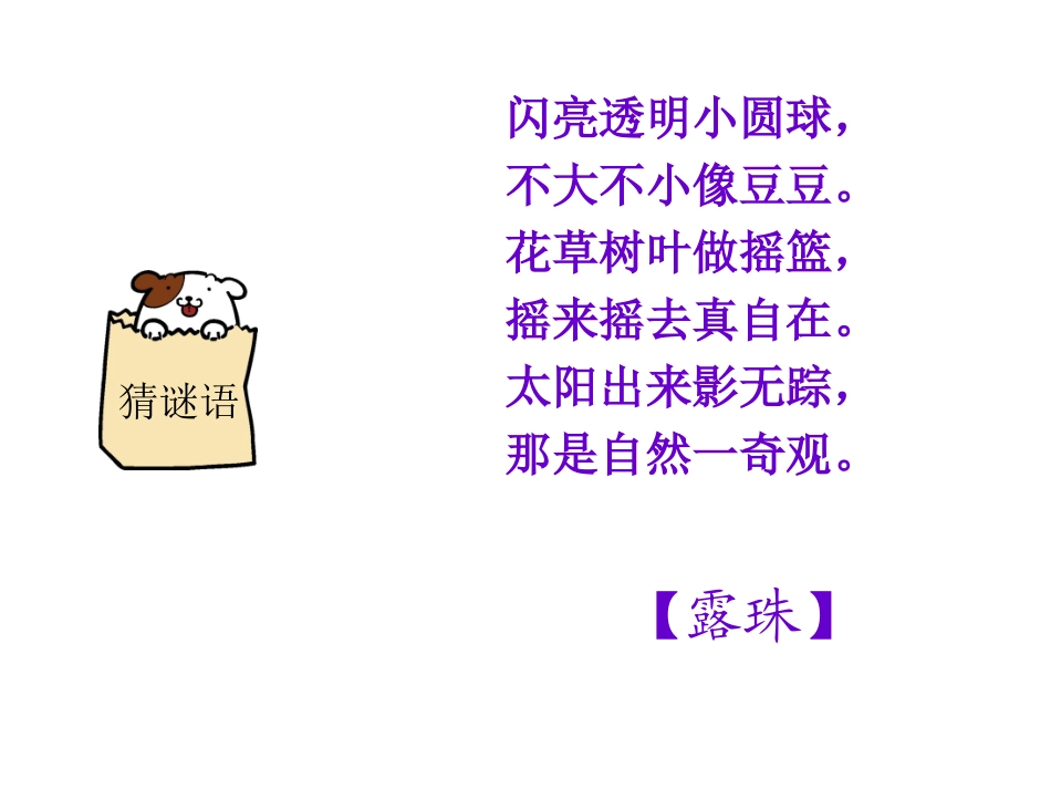 苏教版三年级上册修改《小露珠》_第2页