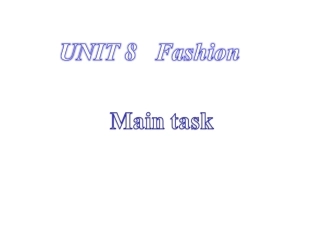 牛津7年级英语上册Unit8Task课件