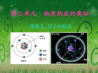 新人教版九年级化学课题2原子的结构课件[1]
