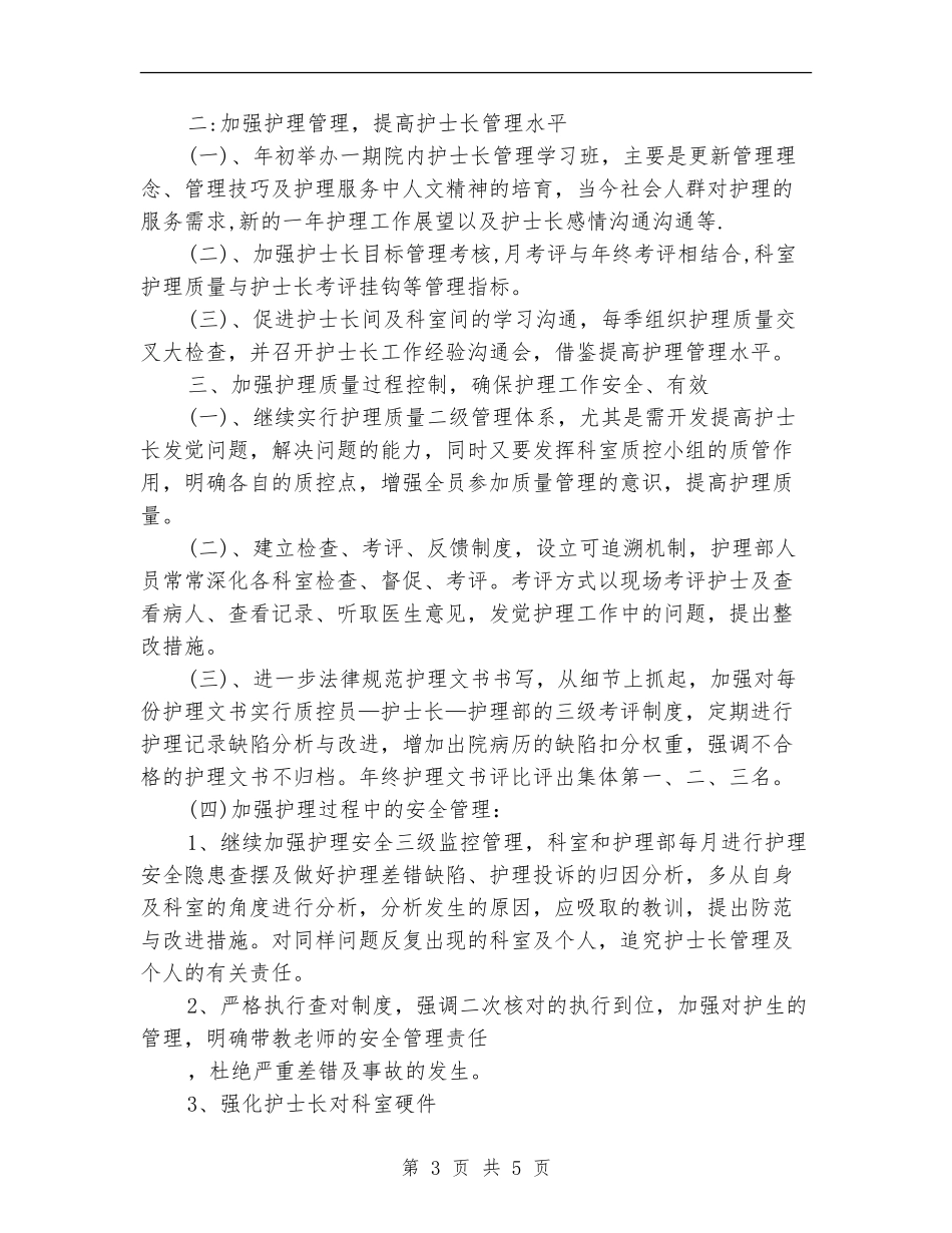 2024年度护理质量工作计划结尾_第3页