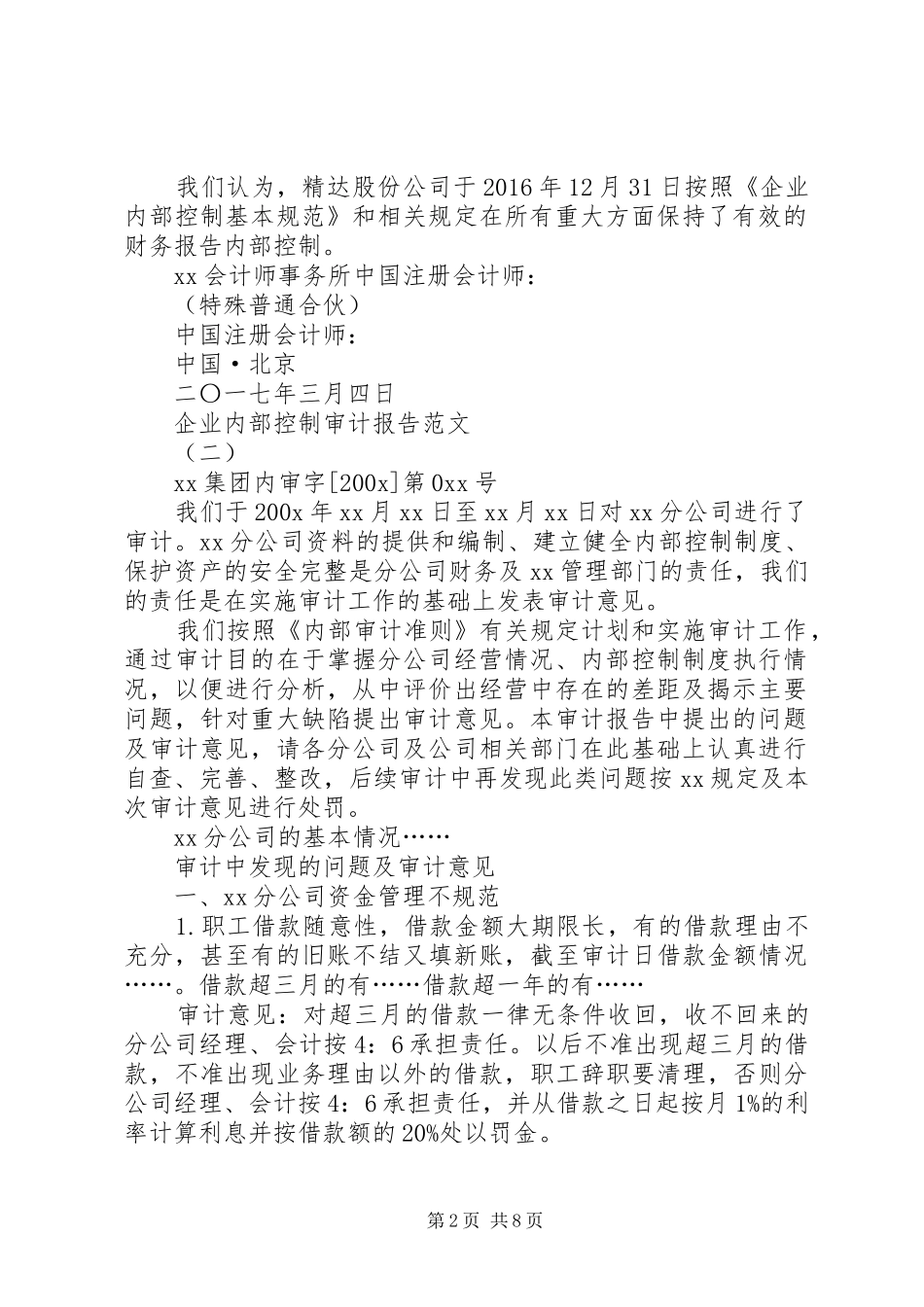 企业内部控制审计报告(1)_第2页