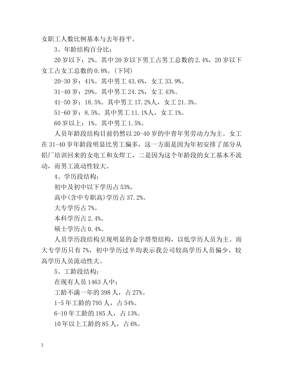 人力资源部工作总结及工作计划 _第2页