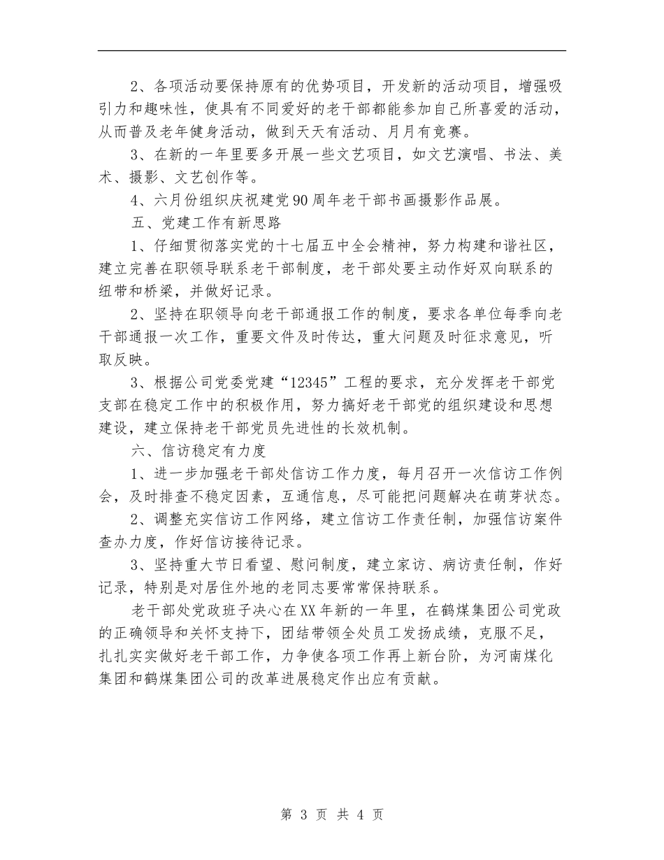 2024年煤矿老干部处工作打算_第3页