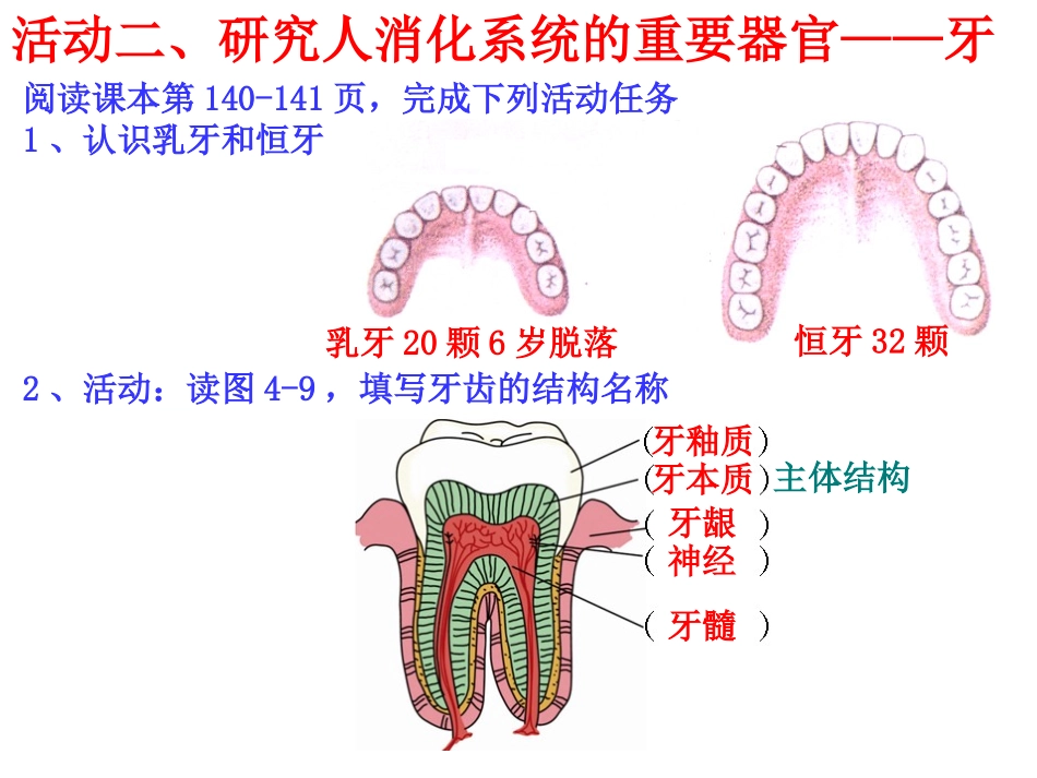 九（上）421食物的消化与吸收一_第3页