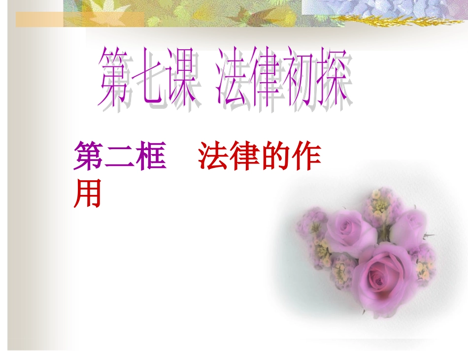 第七课2法律的作用_第1页
