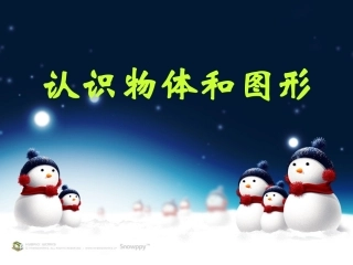 认识物体和图形