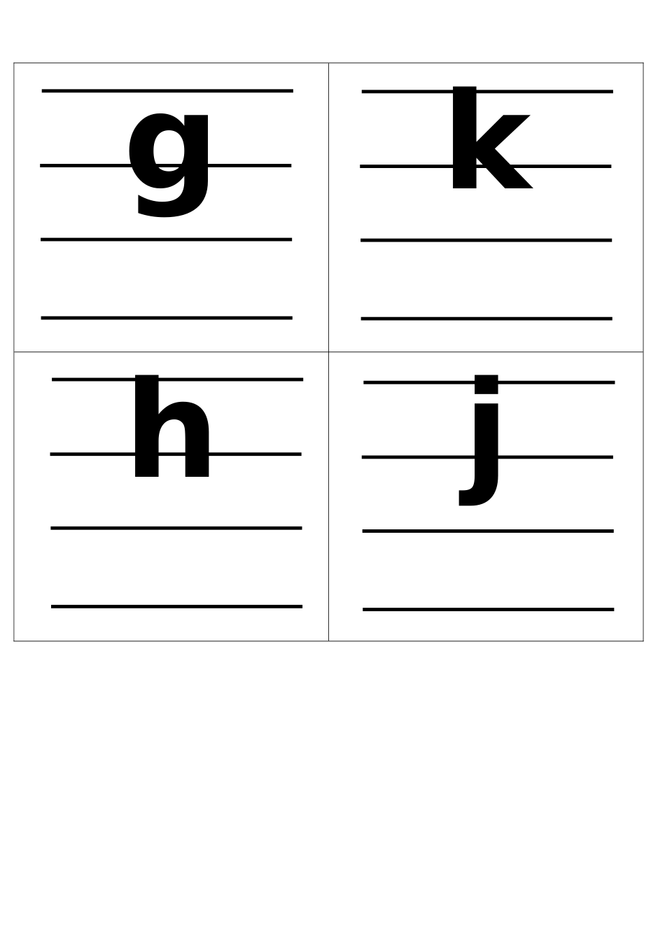 小学汉语拼音字母表卡片(四线格版)_第3页