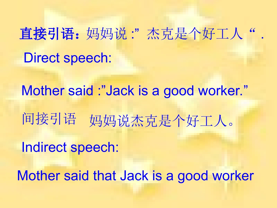直接引语变间接引语课件_第2页