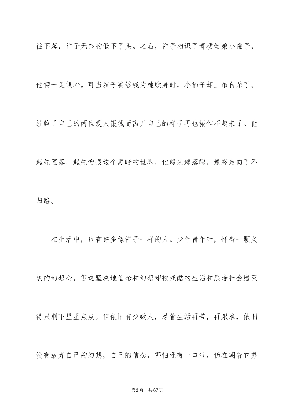 2024《骆驼祥子》读书笔记_29_第3页