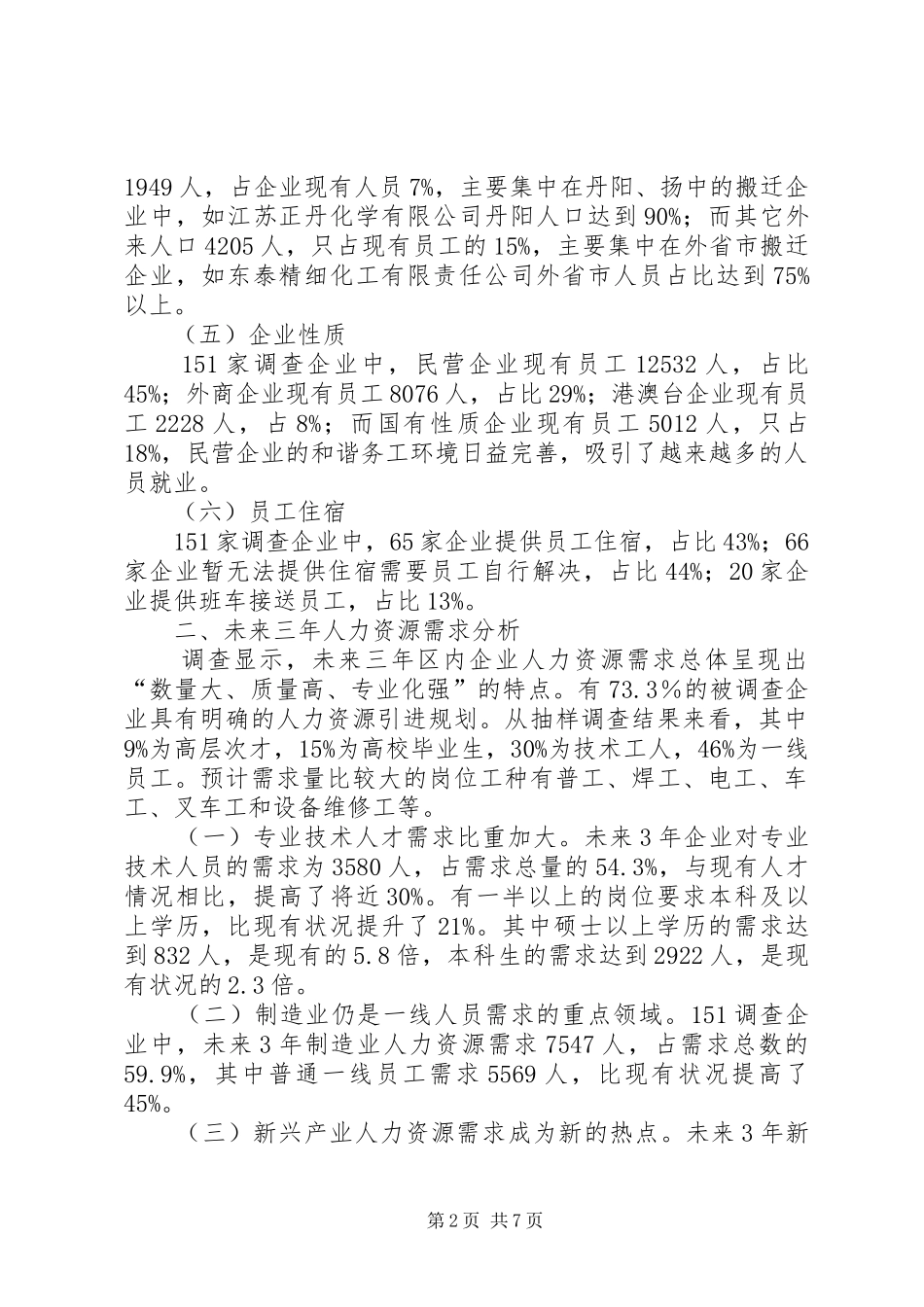 人力资源状况调研报告_第2页