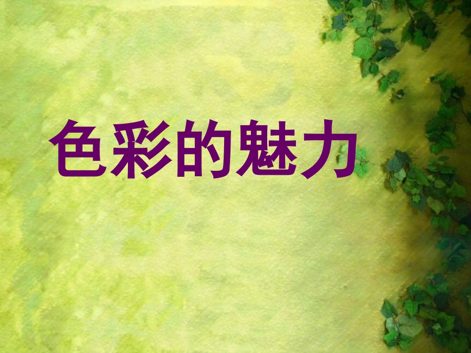 色彩的魅力课件_第1页