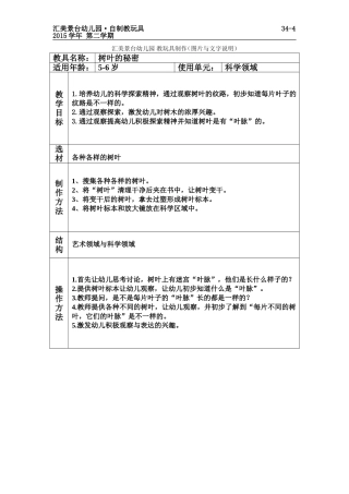 《教玩具制作（图片与文字说明）》