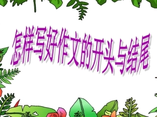 怎样写好作文的开头与结尾
