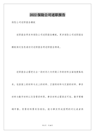 2024保险公司述职报告_18