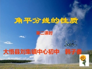 角平分线的性质的应用