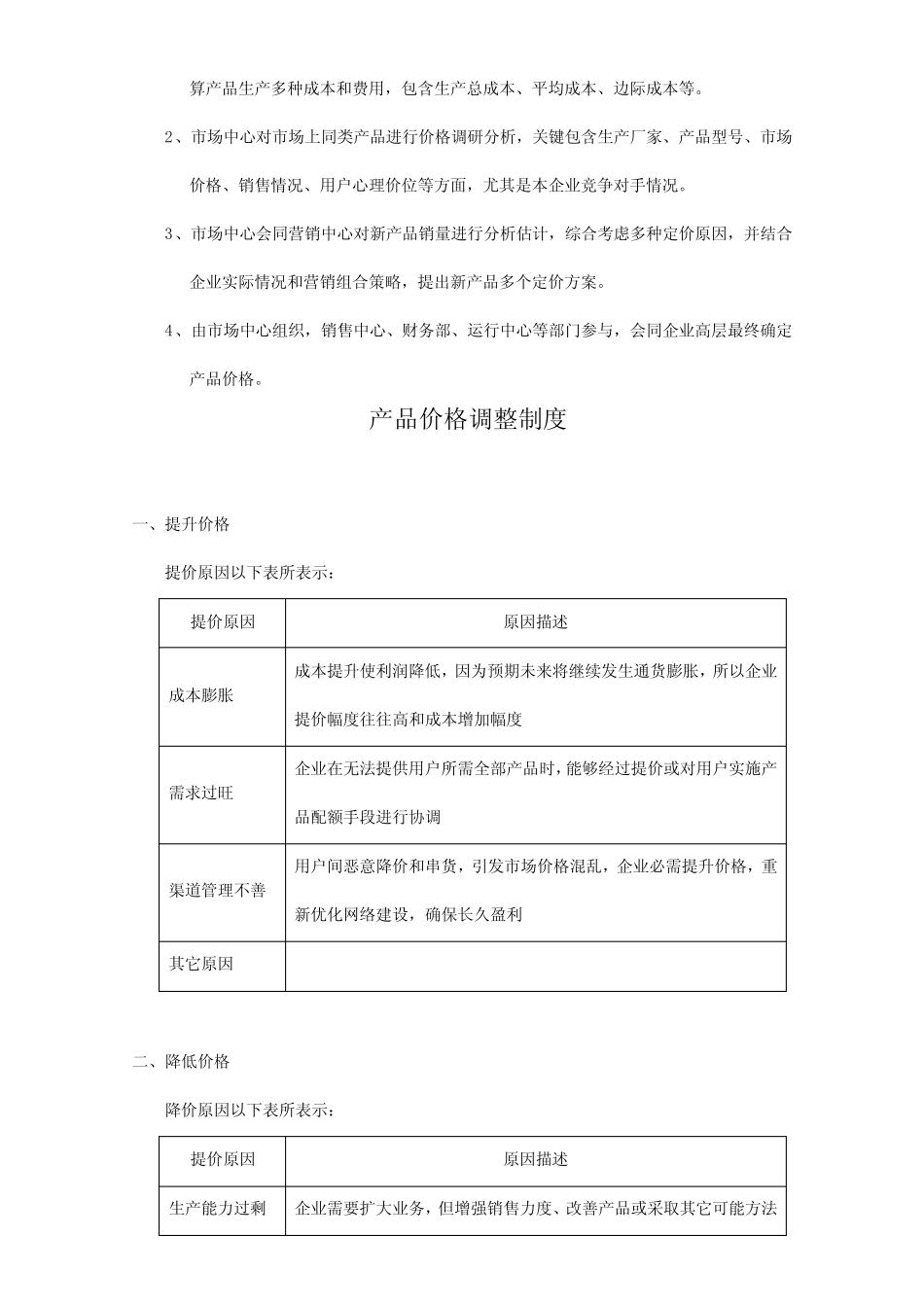 产品价格管理核心制度_第2页