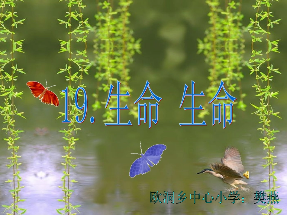 人教版四年级下册19《生命生命》第二课时PPT_第1页