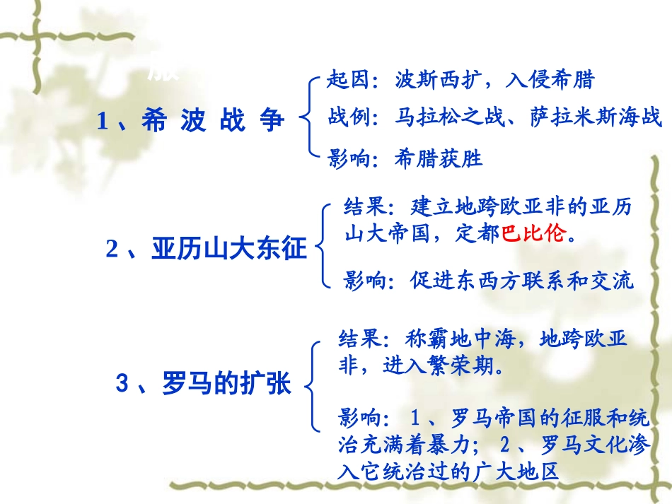 第8课_古代东西方的冲突和交往_第3页