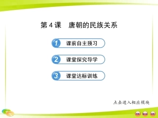 2013版初中历史金榜学案配套课件：54唐朝的民族关系（岳麓版七年级下,23张PPT）