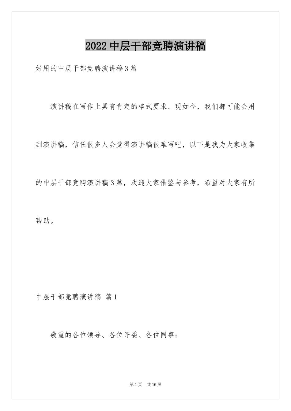 2024中层干部竞聘演讲稿_5_第1页