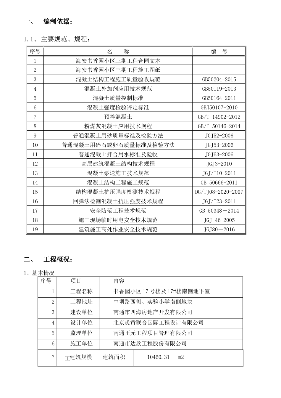书香园混凝土施工方案_第2页