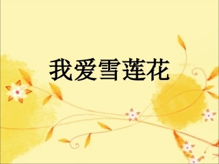《我爱雪莲花》课件1