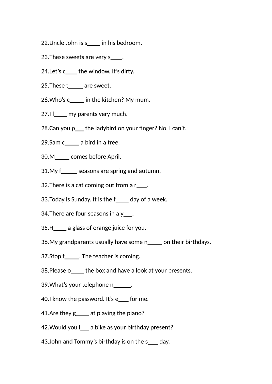 根据首字母填空_第2页