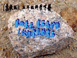 苏教版小学科学五年级下册《认识常见岩石》课件