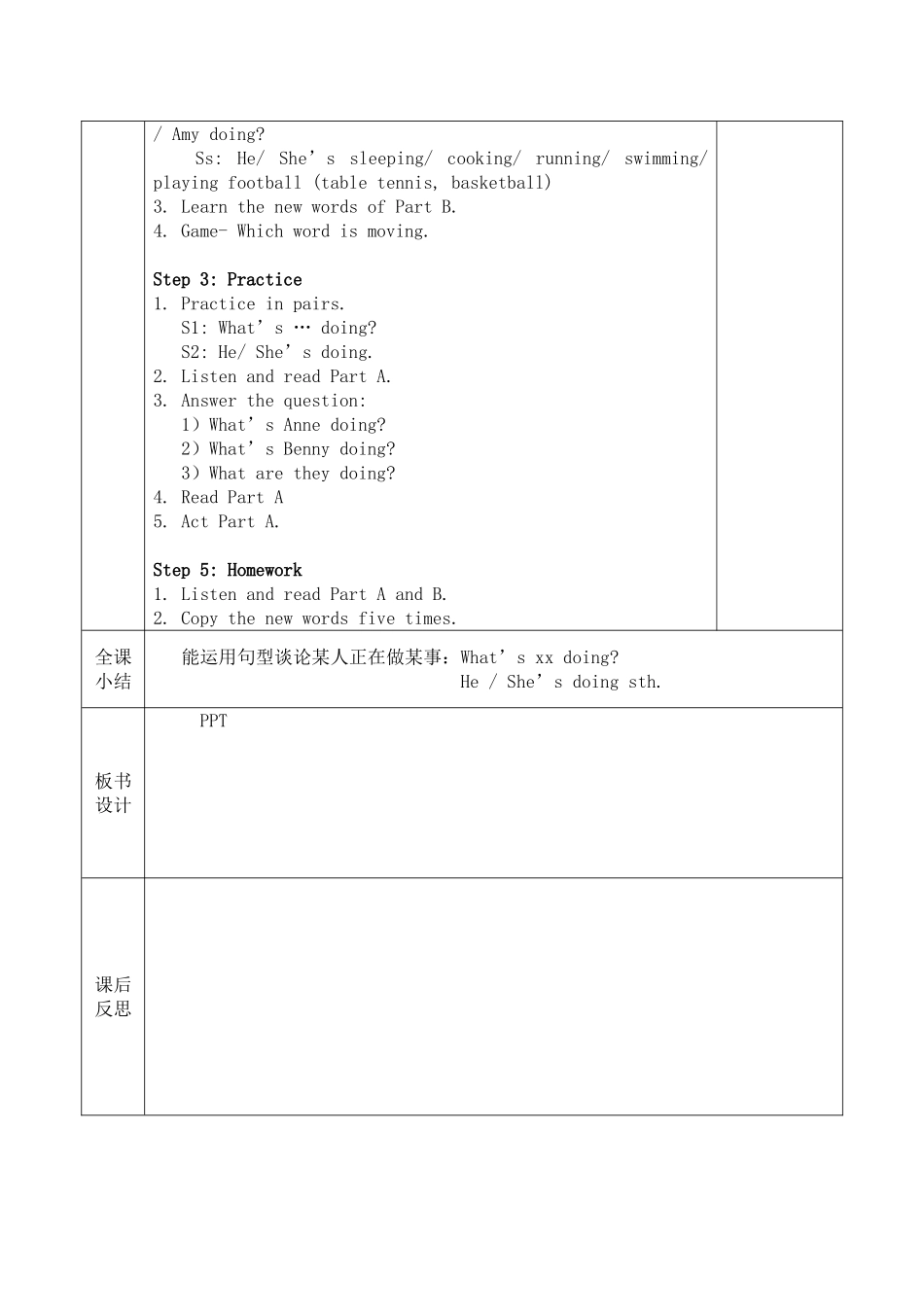英语四年级下册Unit6What’sAnnedoing_第2页