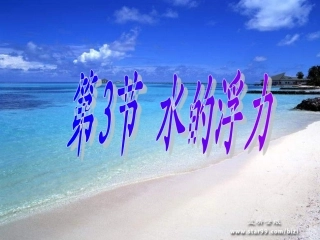 水的浮力(第一课时)