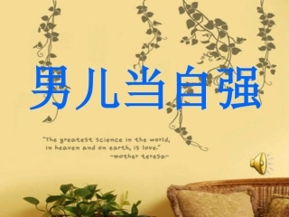 男儿当自强课件