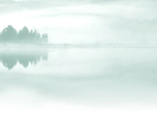 课件背景（朦胧飘渺的雪景图）