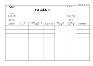 主要成本构成-财务部