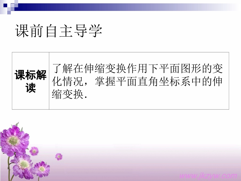 第2课时：《平面直角坐标系中的伸缩变换》_第2页