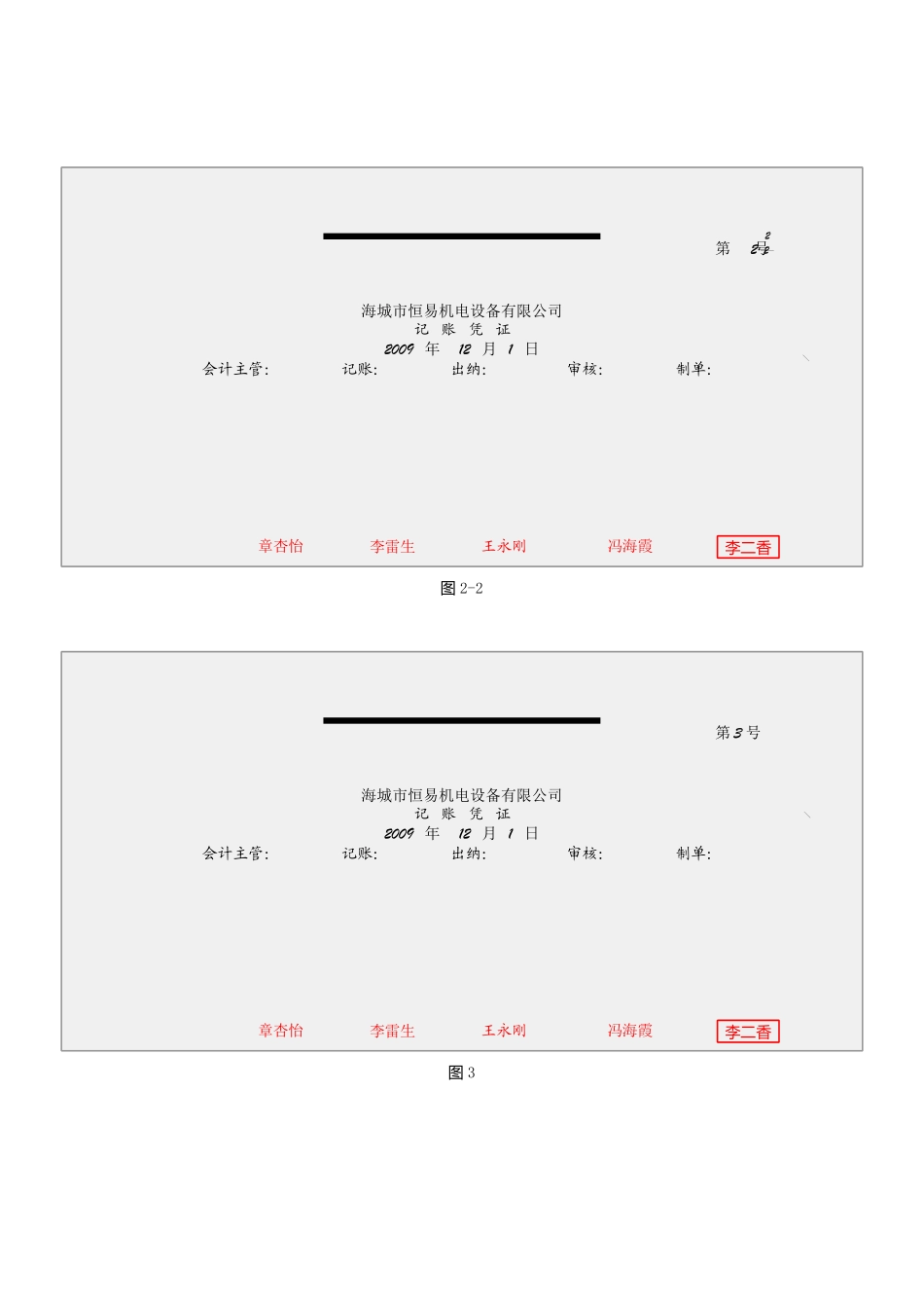 中级财务会计实训教程凭证参考_第2页