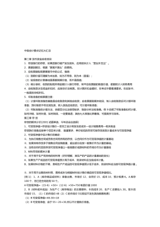 中级会计要点汇总