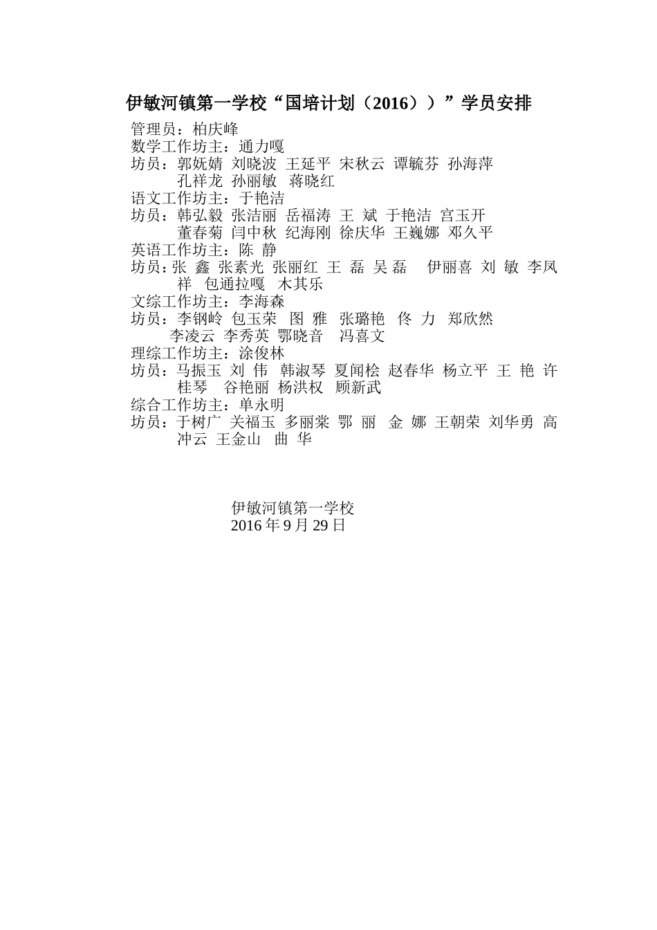 伊敏河镇第一学校国培名单_第1页