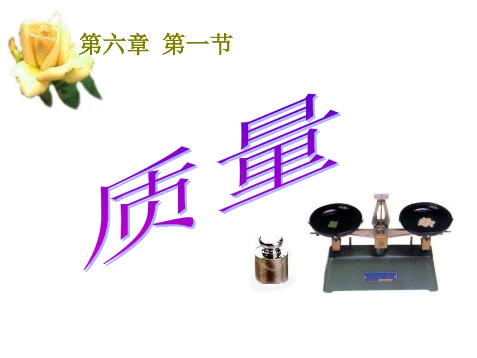 质量及其测量工具_第1页