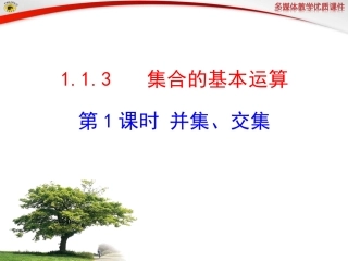 集合的基本运算第课时并集交集
