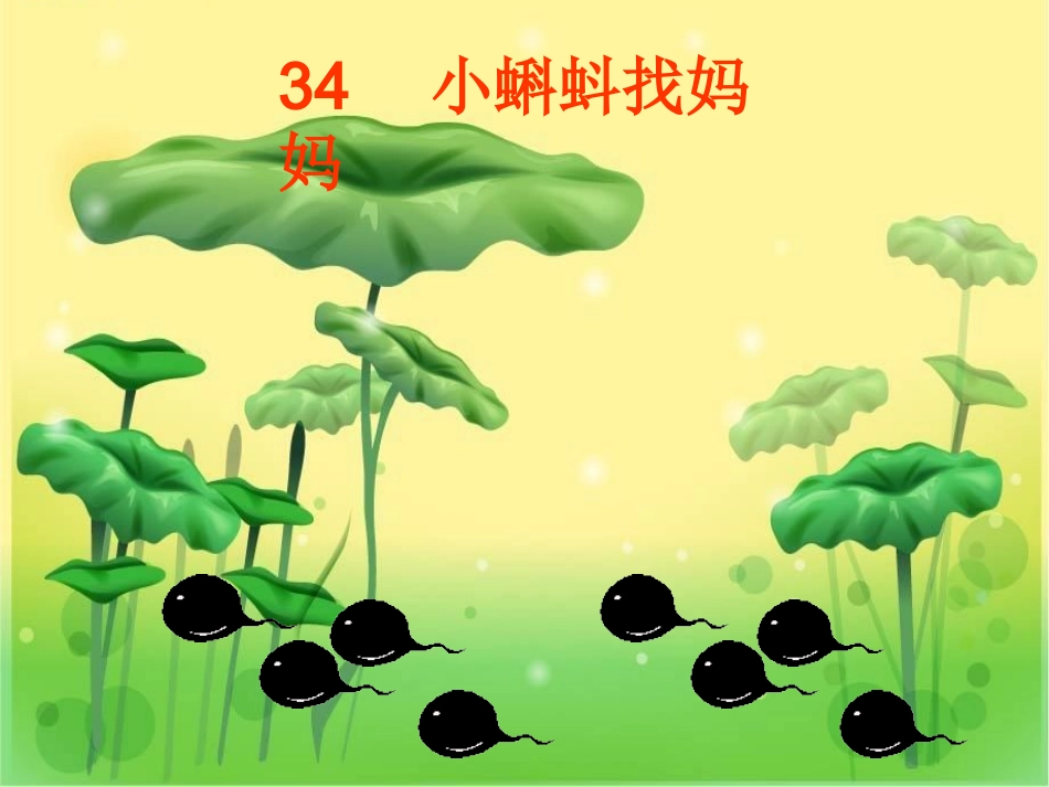 人教版小学语文一年级下册《小蝌蚪找妈妈》_第2页