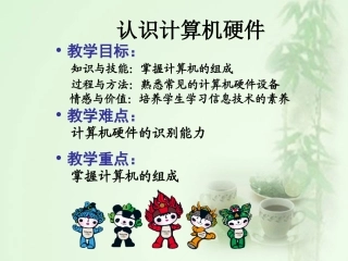 初中信息技术-认识计算机硬件