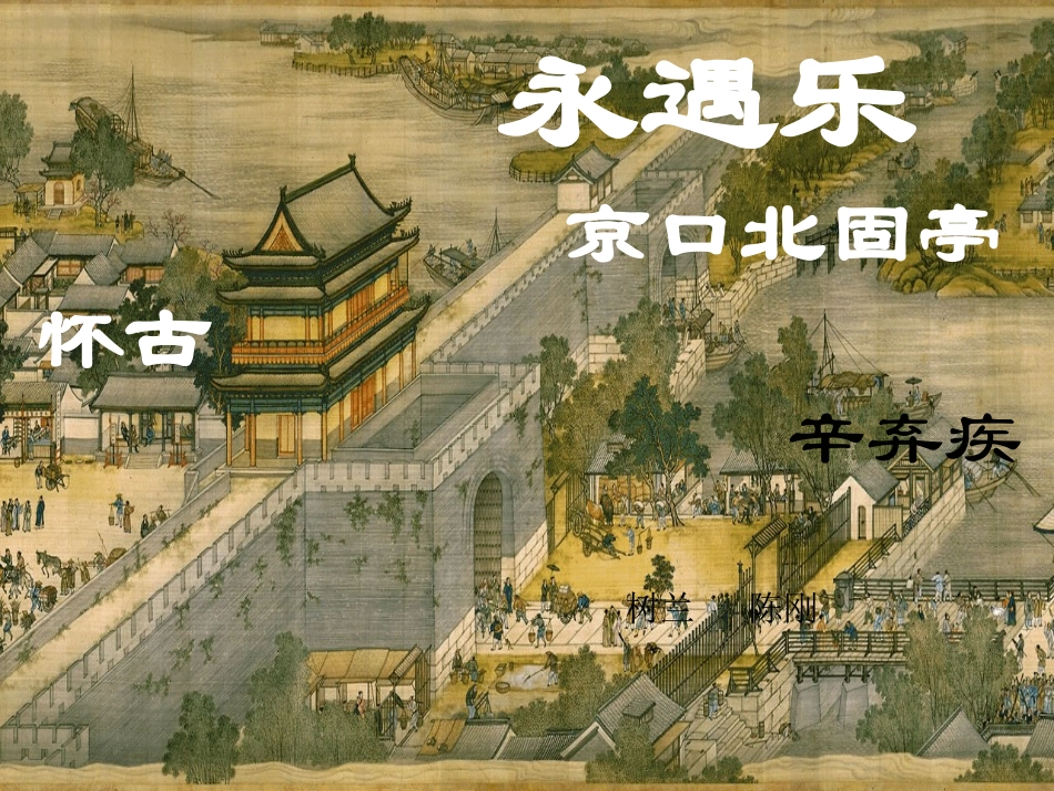 永遇乐京口北固亭怀古课件_第1页