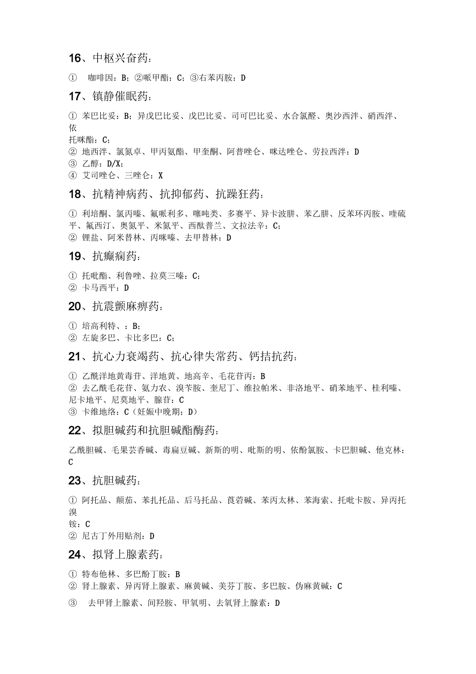 药物妊娠毒性分级总论_第3页